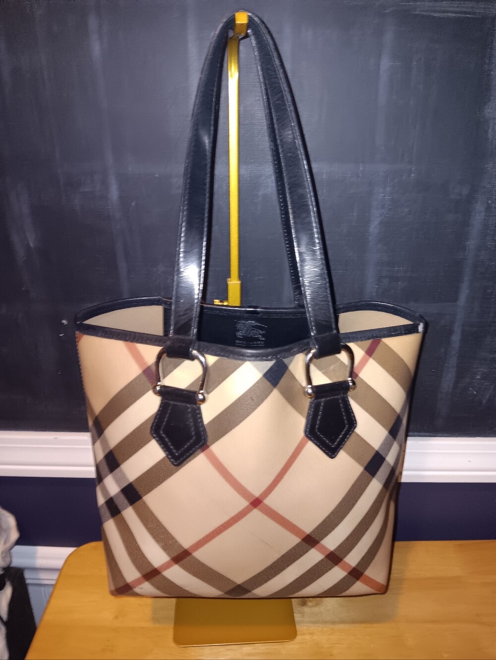 Burberry Novacheck Canvas Shoulder Bag